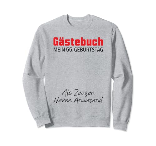 Comprar Gästebuch Mein 66. Geburtstag Libro visitas Firma Sudadera Cumpleaños Rebajas 2025 | regaloscumple.com
