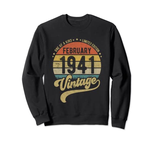 Comprar Reto 81 Cumpleaños 81 Ideas para regalar años Nacido en febrero 1941 Sudadera Top Precio 2024 | regaloscumple.com