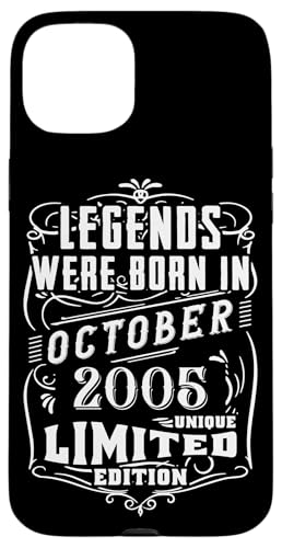 Comprar Carcasa para iPhone 15 Plus Cumpleaños Octubre 2005 Edición Ideas para regalar Limitada Regalo Used Vintage Rebajas 2025 | regaloscumple.com