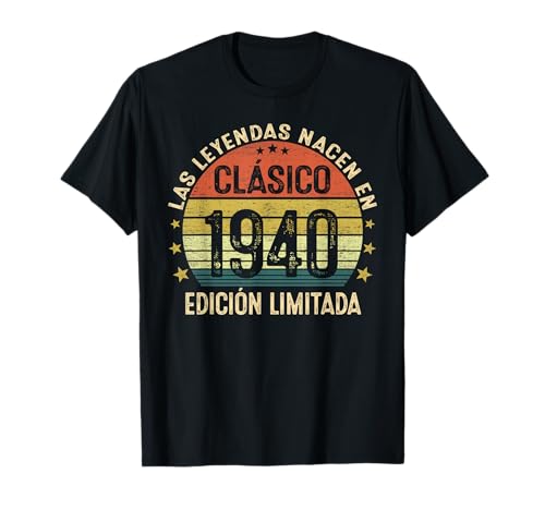 Comprar Cumpleaños Cumpleaños 85 Años Las Leyendas Nacen En 1940 Regalo Hombre Camiseta Ofertas 2025 | regaloscumple.com