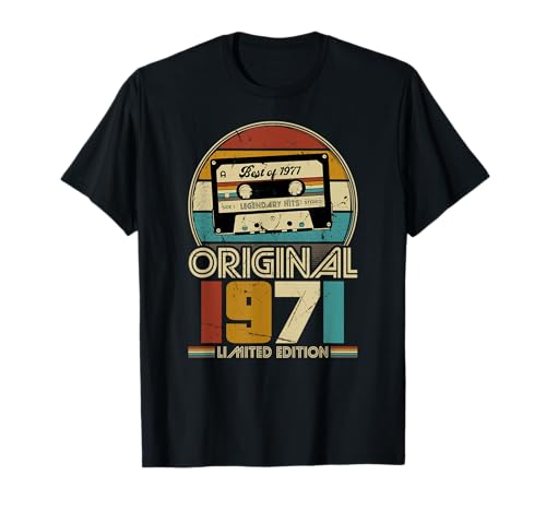 Consigue Regalos ahora 1971 vintage cumpleaños retro edición limitada hombres mujer regalo Camiseta Ofertas 2023 | regaloscumple.com