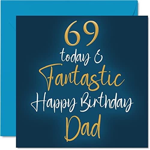 Comprar Fantásticas tarjetas cumpleaños 69 para papá 69 Today & Fantastic tarjeta feliz cumpleaños para papá hijo e hija regalos cumpleaños para padre tarjetas felicitación Ideas para regalar cumpleaños Ofertas 2024 | regaloscumple.com