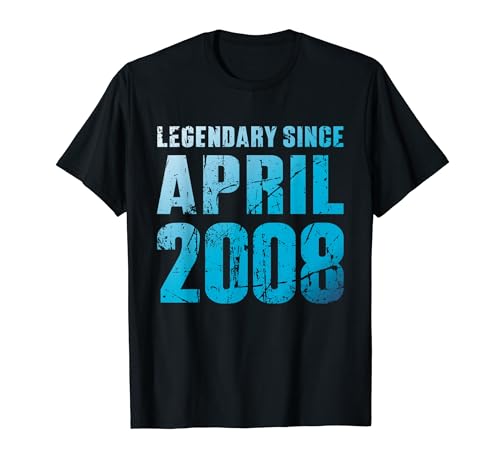 Comprar 15 Cumpleaños Ideas para regalar Hombre 15 Años Legendario Desde Abril 2008 Camiseta Top Precio 2024 | regaloscumple.com