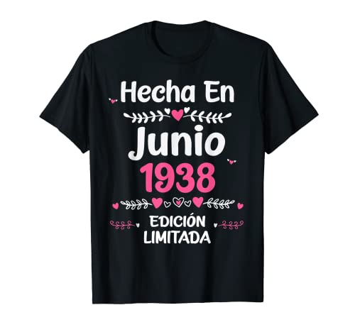 Consigue ahora 85 Años Regalo Cumpleaños 1938 Mujer 85 Años Junio Camiseta Ideas para regalar Top Precio 2024 | regaloscumple.com