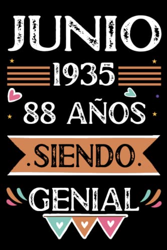 Comprar CUADERNO Junio 1935 88 Años Siendo Genial: Libro visitas cuaderno 110 Regalos páginas felicitaciones idea regalo regalo Para la esposa novia mujer La madre Top Precio 2023 | regaloscumple.com