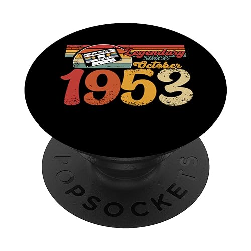 Comprar Fiesta cumpleaños Fiesta Cassette Vintage Octubre 1953 PopSockets PopGrip Intercambiable BlackFriday Top Precio 2025 | regaloscumple.com
