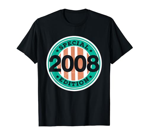 Comprar Cumpleaños Año cumpleaños edición especial retro vintage 2008 Camiseta Top Precio 2024 | regaloscumple.com