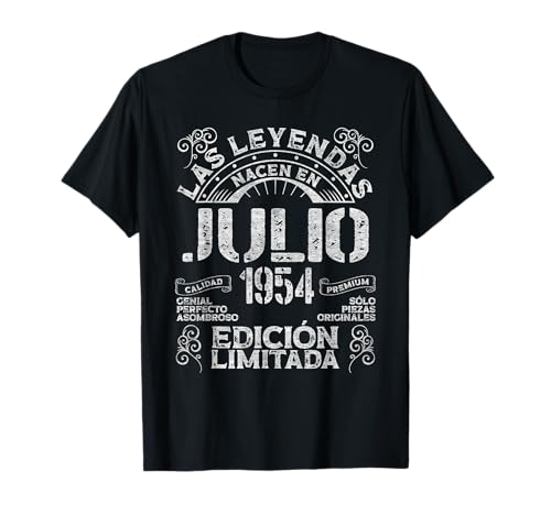 Consigue ahora Las Leyendas Nacen En Julio 1954 70 Años Cumpleaños Camiseta Cumpleaños Ofertas 2024 | regaloscumple.com