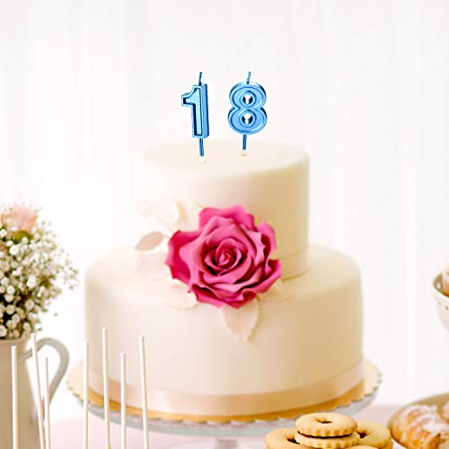 Oferta Flash Velas 18 Numeros Topper Pastel Cumpleaños Boda Celebración