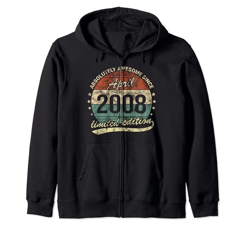 Comprar Absolutamente Fantástico desde abril 2008 Cumpleaños Retro Sudadera con Capucha Navidad Top Precio 2024 | regaloscumple.com