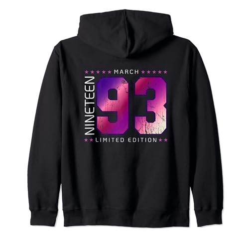 Consigue ahora 1993 marzo Mes Año BlackFriday nacimiento Cumpleaños Sudadera con Capucha Ofertas 2024 | regaloscumple.com