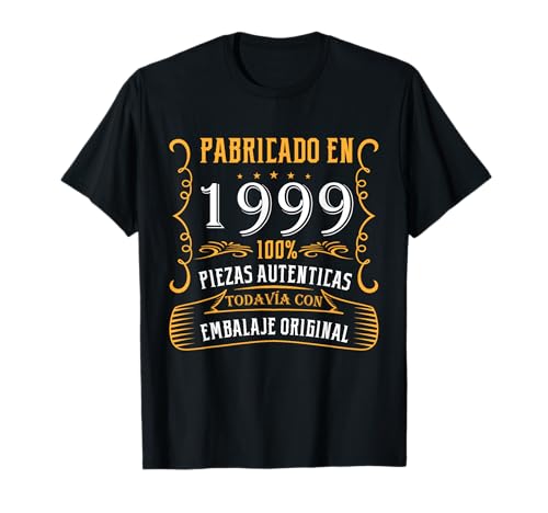 Comprar Fabricado 1999 BlackFriday Años Cumpleaños Hombre Mujer Nacen En 1999 Camiseta Top Precio 2024 | regaloscumple.com