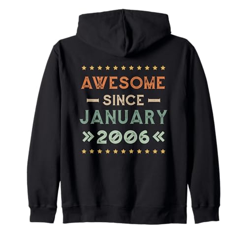 Comprar Awesome Since January 2006 BlackFriday Birthday Design Sudadera con Capucha Top Precio 2025 | regaloscumple.com