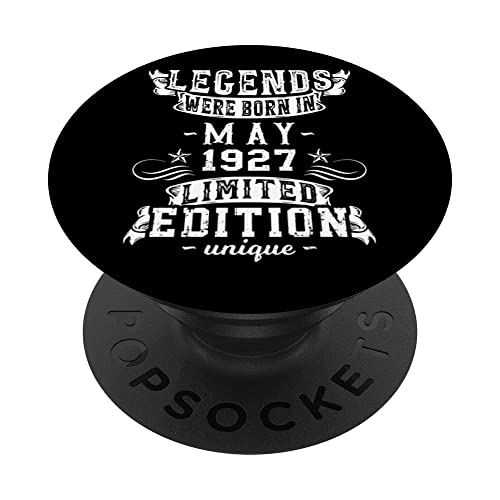 Consigue ahora Cumpleaños Mayo 1927 Edición Limitada Regalo Legend May PopSockets PopGrip Intercambiable Top Catálogo Precio 2024 | regaloscumple.com