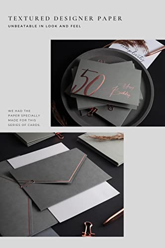 Comprar en Amazon JoliCoon Tarjeta 50 cumpleaños - Happy Birthday 50 - Tarjeta