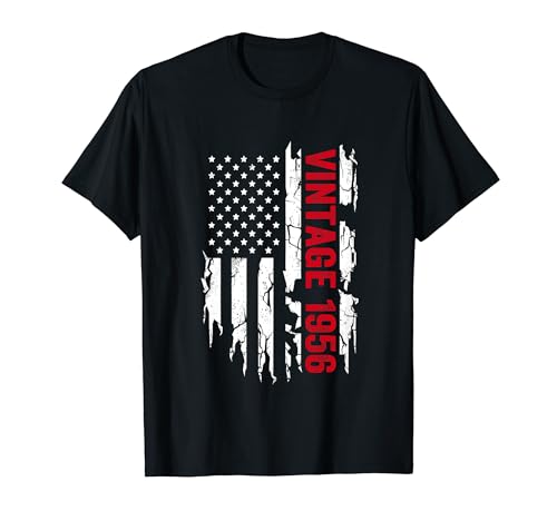 Comprar Bandera Americana año nacimiento 1956 para Catálogo cumpleaños Camiseta Rebajas 2024 | regaloscumple.com