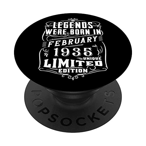Consigue ahora Cumpleaños Ideas para regalar Febrero 1935 Edición Limitada Regalo February PopSockets PopGrip Intercambiable Top Precio 2024 | regaloscumple.com
