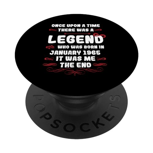 Consigue ahora Érase una Cumpleaños vez una leyenda. Enero 1965 Cumpleaños PopSockets PopGrip Intercambiable Top Precio 2024 | regaloscumple.com