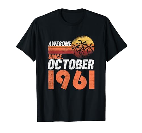 Comprar Navidad Cumpleaños octubre 1961 Camiseta Top Precio 2024 | regaloscumple.com