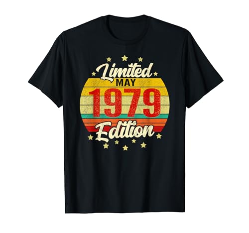Comprar Vintage 1979 Limited Vintage Mayo 1979 Navidad Edición cumpleaños Camiseta Rebajas 2024 | regaloscumple.com