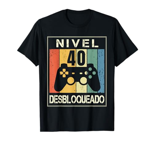 Comprar Nivel 40 BlackFriday Desbloqueado Gamer 40 Años 1981 Divertido Hombre Camiseta Ofertas 2025 | regaloscumple.com