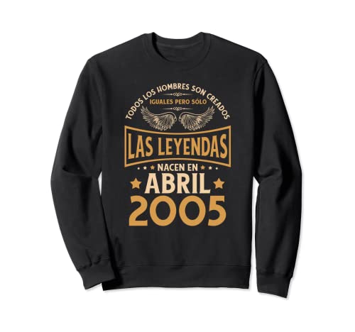 Consigue ahora Cumpleaños Hombre Regalos Las Leyendas Abril 2005 Ideas para regalar Sudadera Top Precio 2025 | regaloscumple.com