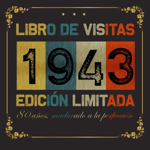 Consigue ahora Feliz 80 Cumpleaños: Libro Visitas 1943: 120 páginas con espacio para fotos y mensajes Cumpleaños invitados. Ofertas 2024 | regaloscumple.com