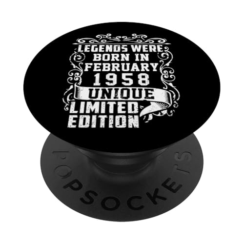 Consigue ahora Cumpleaños Febrero 1958 Catálogo Edición Limitada Regalo February PopSockets PopGrip Adhesivo Rebajas 2025 | regaloscumple.com