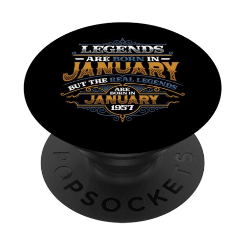 Comprar Las leyendas nacen Ideas para regalar en enero 1957 cumpleaños los hombres PopSockets PopGrip Intercambiable Top Precio 2024 | regaloscumple.com
