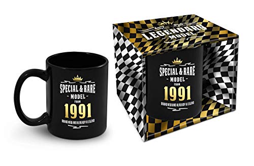 Consigue ahora Bombo Taza cumpleaños con año BlackFriday nacimiento 1991 Top Precio 2024 | regaloscumple.com