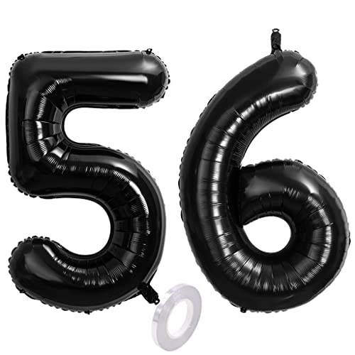 Consigue ahora Foil Globo Número 56 Negros Globo Número 56 Negros 100cm Gigante Globos Ideas para regalar Cumpleaños Numeros 56 Negros Helio numero 56 globo cumpleaños 56 años Decoración 56 Cumpleaños para Fiestas Mujer Top Precio 2025 | regaloscumple.com