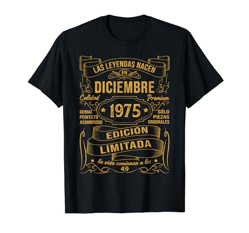 Consigue ahora Regalo Hombre 49 Años Las Leyendas Nacen Navidad En Febrero 1975 Camiseta Ofertas 2025 | regaloscumple.com