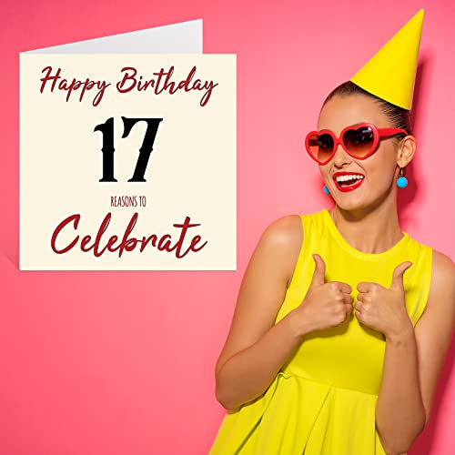 Oferta Flash Tarjetas 17 y con hacerlo, feliz hijo, hermano, nieto, sobrino, 145 x mm, felicitación cumpleaños