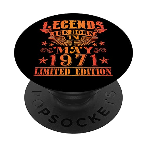 Comprar Cumpleaños Mayo 1971 Edición Navidad Limitada Regalo Legend May PopSockets PopGrip Intercambiable Rebajas 2025 | regaloscumple.com