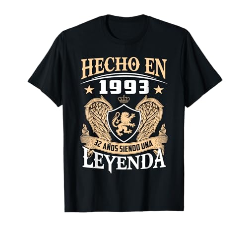 Consigue ahora Hecho Ideas para regalar En 1993 Cumpleaños 32 Años Siendo Una Leyenda Camiseta Ofertas 2025 | regaloscumple.com