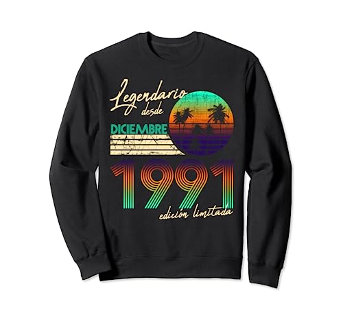 Comprar Cumpleaños Hombre Regalos Legendario Desde Diciembre 1991 Sudadera Top Ideas para regalar Precio 2024 | regaloscumple.com