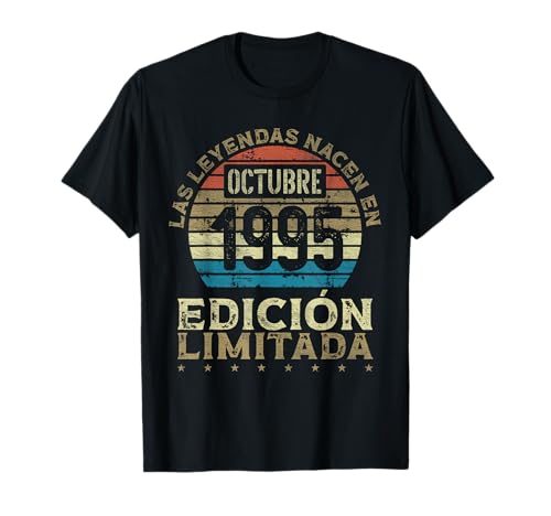 Comprar Las Leyendas nacen en Octubre 1995 - 29 Años Regalos Cumpleaños Camiseta Ofertas 2024 | regaloscumple.com