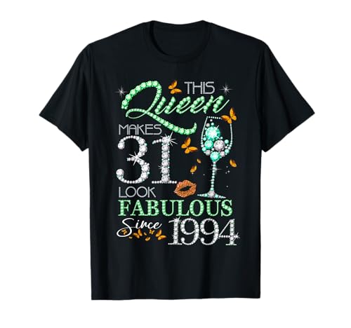 Consigue ahora This Queen Makes 31 Look Fabulous 1994 31st Birthday Catálogo Diamond Camiseta Top Precio 2024 | regaloscumple.com
