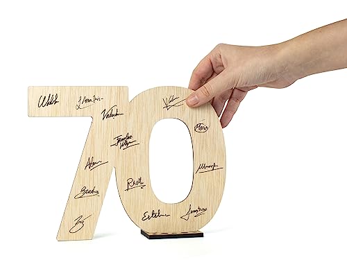 Mejores precios Cumpleaños. Regalo detalles Decoracion original Postal mujer hombre 70 cumpleaños feliz