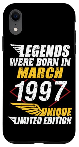 Comprar Carcasa para iPhone XR Cumpleaños Marzo Navidad 1997 Edición Limitada Regalo March 1997 Rebajas 2025 | regaloscumple.com