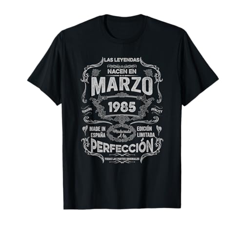 Consigue ahora Mujer Leyendas Marzo 1985 Hombre Mujer 38 Años Cumpleaños Camiseta Regalos Ofertas 2024 | regaloscumple.com
