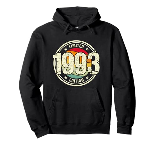 Comprar Retro 31 Años Nacido en 1993 Edición Limitada 31 Cumpleaños Sudadera Navidad con Capucha Ofertas 2024 | regaloscumple.com