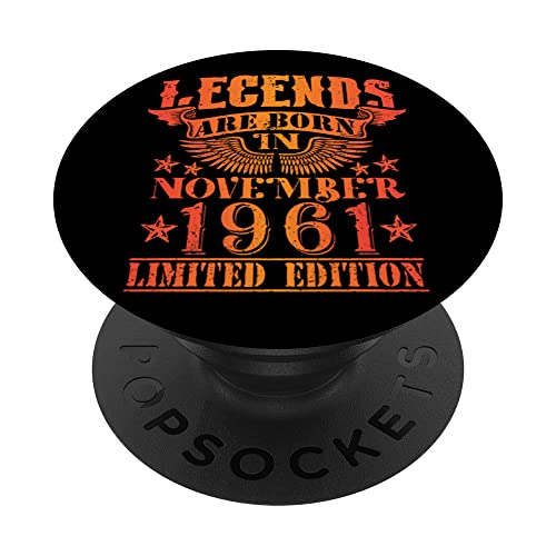 Comprar Cumpleaños Noviembre 1961 Edición Limitada Regalo Vintage PopSockets PopGrip Intercambiable Promoción Top Precio 2025 | regaloscumple.com