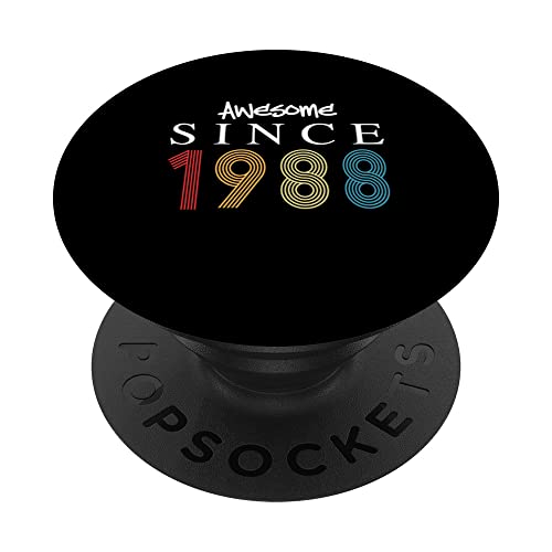 Consigue ahora Impresionante Promoción Desde 1988 Cumpleaños 1988 Vintage 1988 Año PopSockets PopGrip Intercambiable Ofertas 2024 | regaloscumple.com