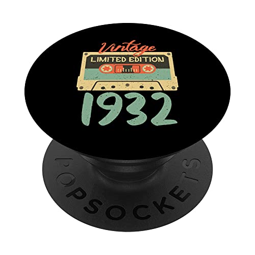 Comprar Camisetas cumpleaños BlackFriday 1932 Edición Limitada Vintage 90 PopSockets PopGrip Intercambiable Ofertas 2025 | regaloscumple.com