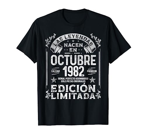 Oferta Las nacen Octubre - Años Camiseta