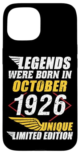 Comprar Carcasa para iPhone 15 Cumpleaños Ideas para regalar Octubre 1926 Edición Limitada Regalo Used Vintage Top Precio 2025 | regaloscumple.com