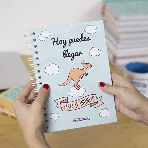 Comprar LA MENTE ES MARAVILLOSA - Cuaderno A5 con Cumpleaños Espiral Tapa Dura y Frase |Hoy Puedes Llegar hasta el Infinito| Libreta con Hojas 90 g y Pegatinas Regalo Original (Diseño Canguro) Top Precio 2025 | regaloscumple.com