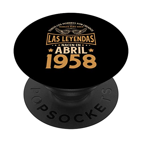 Consigue ahora Cumpleaños Hombre Regalos Las Leyendas Abril 1958 Cumpleaños PopSockets PopGrip Intercambiable Ofertas 2023 | regaloscumple.com