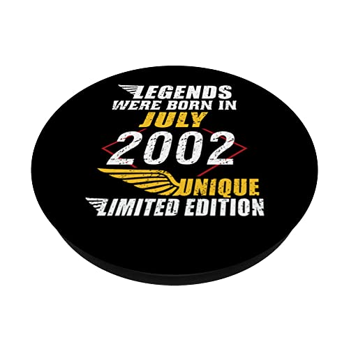 Ofertas de última hora Cumpleaños Julio 2002 Edición Limitada Regalo Legend July PopSockets PopGrip Intercambiable